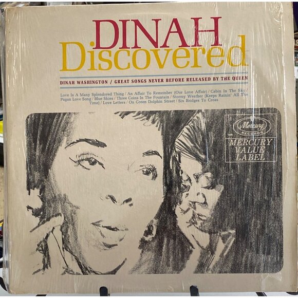 Dinah Washington "Dinah Discovered" Vinyl LP 33 RPM Mercury Records MVL 309 - Picture 1 of 5